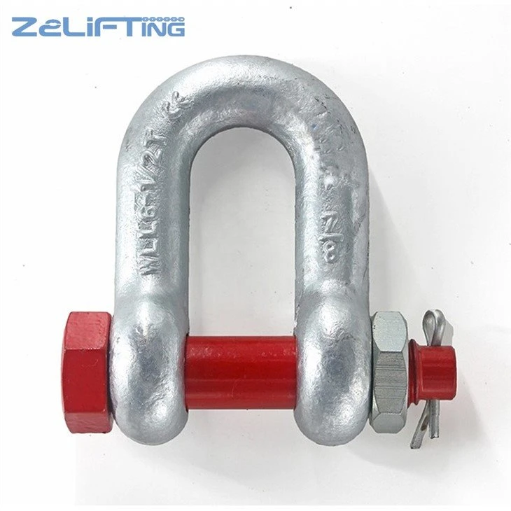 Safety pin shackle D shackle